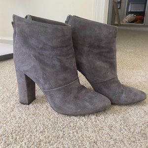 J. Crew Grey Suede Booties